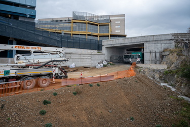 Genova, avanzamento lavori cantiere nuovo nodo autostradale Ge O