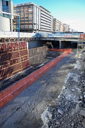 Genova - avanzamento lavori cantiere scolmatore Bisagno