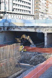 Genova - avanzamento lavori cantiere scolmatore Bisagno