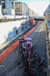 Genova - avanzamento lavori cantiere scolmatore Bisagno