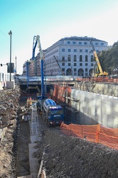 Genova - avanzamento lavori cantiere scolmatore Bisagno