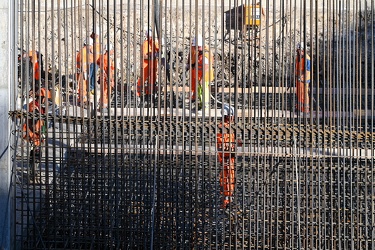 Genova - avanzamento lavori cantiere scolmatore Bisagno