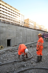 Genova - avanzamento lavori cantiere scolmatore Bisagno