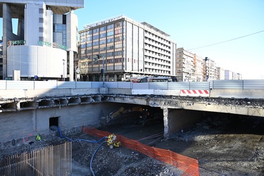 Genova - avanzamento lavori cantiere scolmatore Bisagno