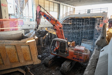 Genova - avanzamento lavori cantiere scolmatore Bisagno