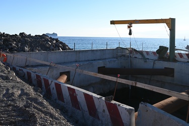Genova - avanzamento lavori cantiere scolmatore Bisagno