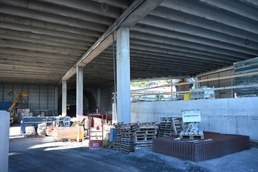 Genova - avanzamento lavori cantiere scolmatore Bisagno