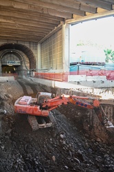 Genova - avanzamento lavori cantiere scolmatore Bisagno