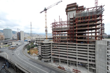 Genova - grande cantiere tra Via Balleydier e Via Milano