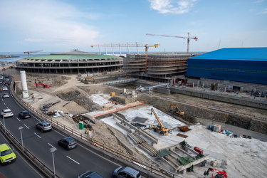 Genova, avanzamento cantiere waterfront