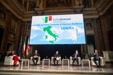 Genova, palazzo Ducale, sala maggior consiglio - convegno Italia