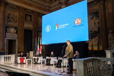 Genova, palazzo Ducale, sala maggior consiglio - convegno Italia