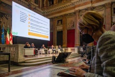 Genova, palazzo Ducale, sala maggior consiglio - convegno Italia