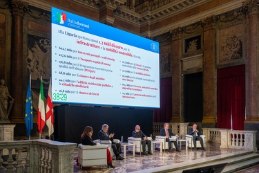 Genova, palazzo Ducale, sala maggior consiglio - convegno Italia