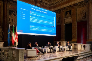 Genova, palazzo Ducale, sala maggior consiglio - convegno Italia