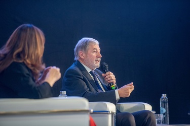 Genova, palazzo Ducale, sala maggior consiglio - convegno Italia