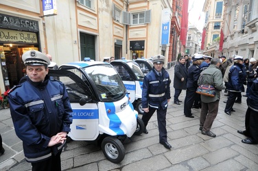 Genova - palazzo Tursi - la polizia municipale si dota di mezzi 