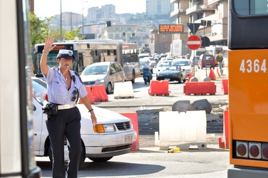 Ge - traffico congestionato in città