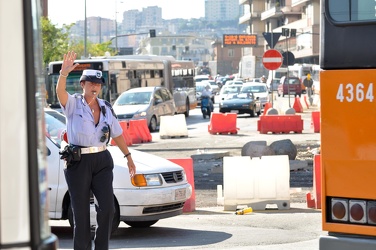 Ge - traffico congestionato in città