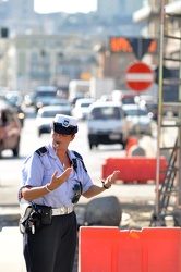 Ge - traffico congestionato in città