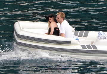 Portofino 2013 - Avril Lavigne con il marito