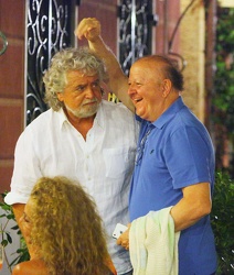 Portofino 2013 - Massimo Boldi e Beppe Grillo a cena da Puny