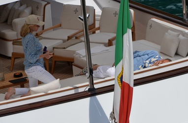 Portofino 2014 - stilista Valentino sul suo yacht