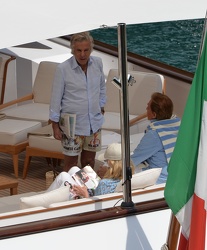 Portofino 2014 - stilista Valentino sul suo yacht