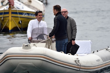 Portofino Aprile 2015 - Domenico Dolce arriva in gommone