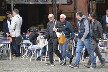 Portofino Aprile 2015 - Domenico Dolce arriva in gommone