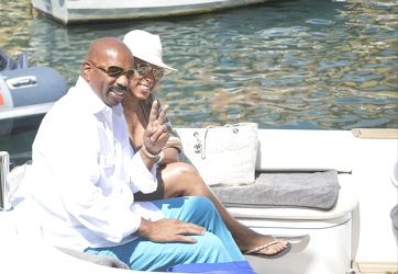 Portofino 2015 - Steve Harvey e la moglie Marjorie Bridges-Woods