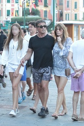 Portofino, Luglio 2015 - Sylvester Stallone con famiglia