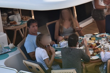Portofino, Luglio 2015 - Sylvester Stallone con famiglia