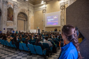 Genova, piazza Sarzano - welcome day matricole UniGe