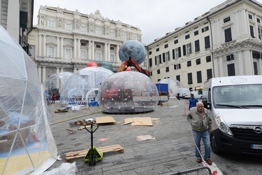 Genova, piazza Matteotti - allestimento evento Futura