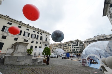 Genova, piazza Matteotti - allestimento evento Futura