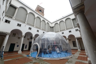 Genova, piazza Matteotti - allestimento evento Futura