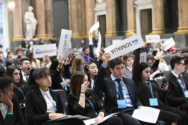 Genova, sala maggior consiglio ducale - secondo giorno GeMUN, Ge