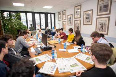 Genova, redazione Secolo XIX - forum con studenti 