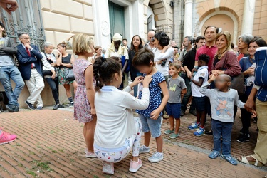 Genova - scuola elementare Daneo, il primo giorno di scuola