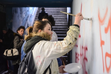 studenti Klee decorazione sottopasso Corvetto