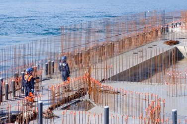 Genova - trasporto blocco vasca delfini