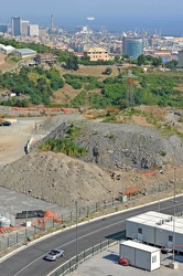 Genova - collina Erzelli - cantiere visto da palazzo Siemens