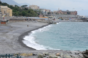 Genova, Corso Italia - ripascimento spiaggia all'altezza di San 