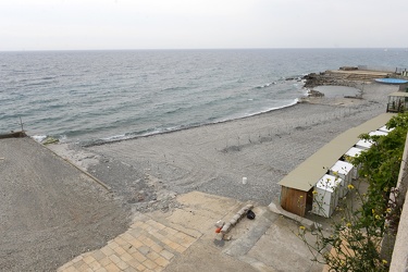 Genova, Corso Italia - ripascimento spiaggia all'altezza di San 