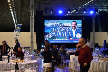 Genova, fiera, padiglione J Noivel - cena elettorale lega nord c