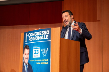 Genova, magazzini cotone - primo congresso regionale Lega
