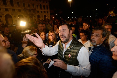 Genova - festa della Lega Nord in piazza della Vittoria con Matt