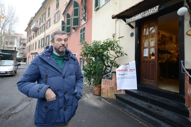 Genova, quartiere Albaro - primarie Partito Democratico - il seggio presso trattoria Vegia Arba