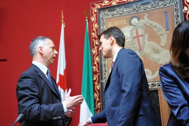 Genova - primo giorno di consiglio comunale con sindaco Marco Do